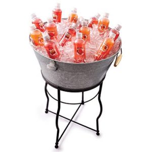 Front Range Event Rental Round Bev Bin with Stand